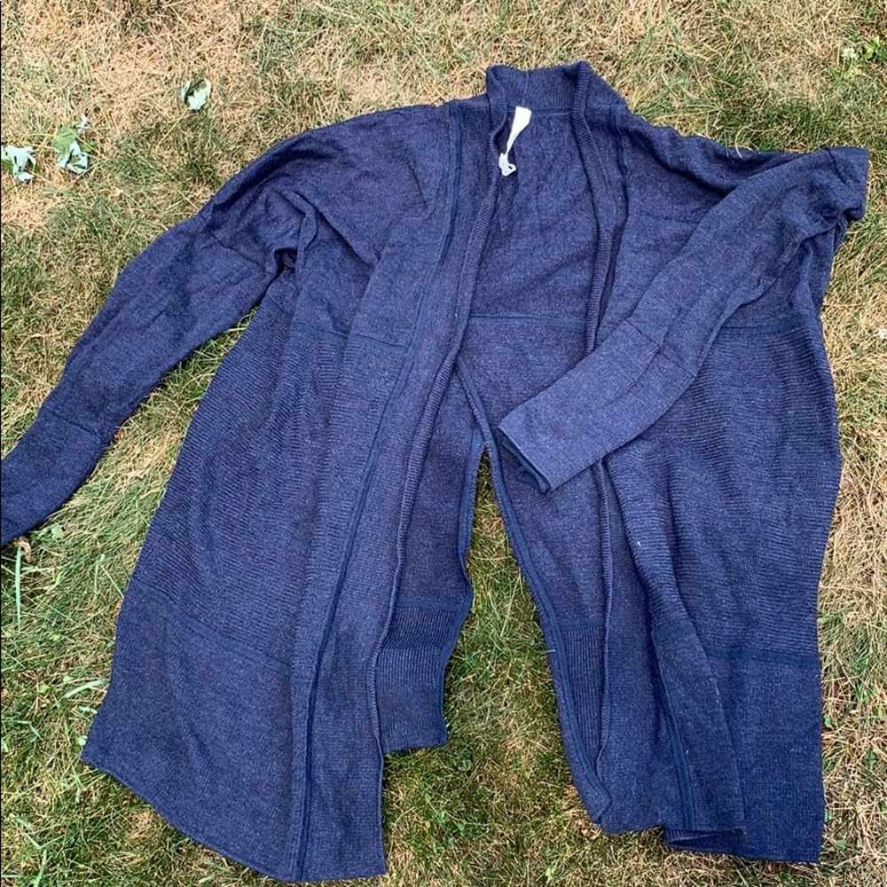 Lululemon knit blue cardigan
